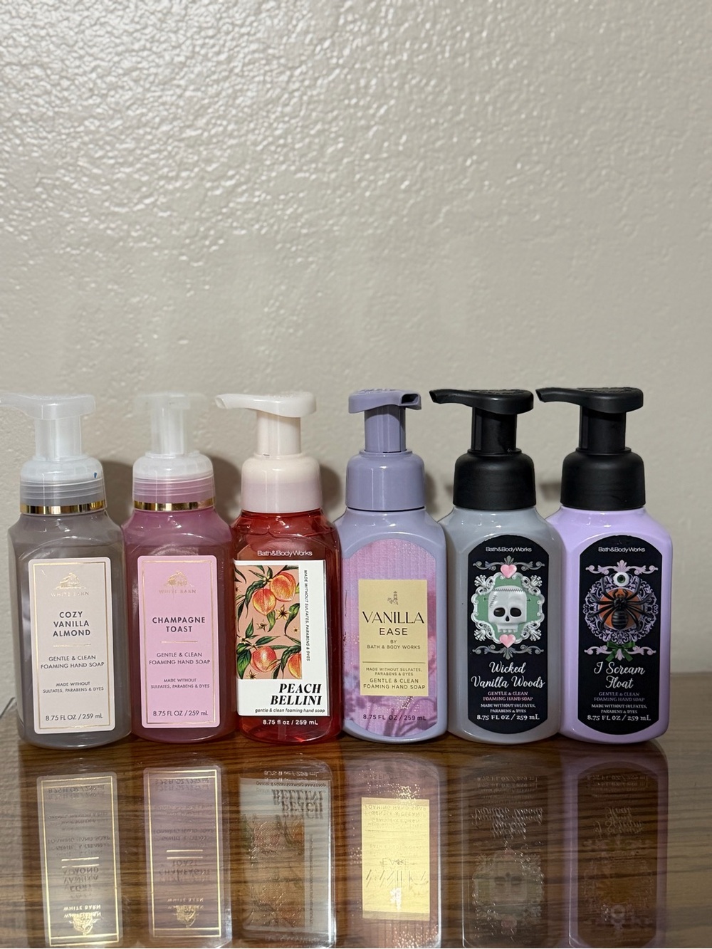 Bath & Body Works Foaming Hand Soap Variety - Lavender, Pink, Red, Gray, Purple
